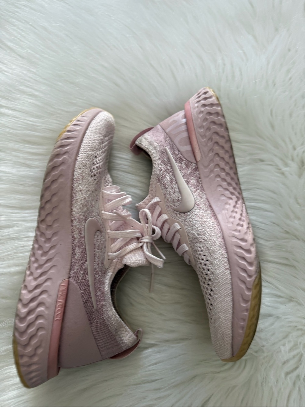Nike Pink Epic React Infinity Run Flyknit Shoes Sz 6